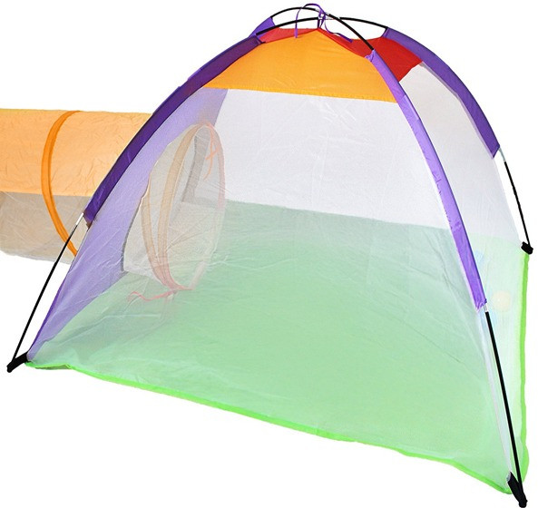 Eco Toys Oranje/Groen 3-in-1 Speeltent