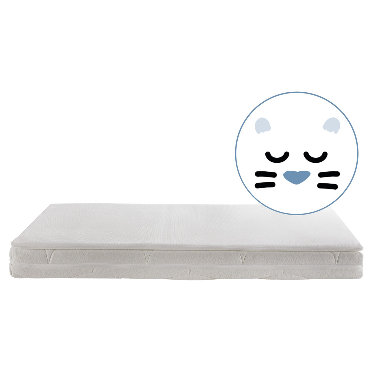 ZZZOO Panter 60 x 120 x 13 cm Airgosafe Ledikantmatras + Topper