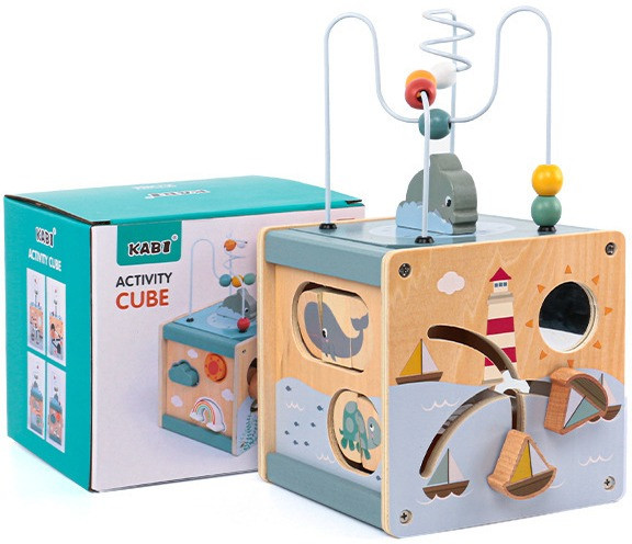 Eco Toys Oceaan Houten Activiteitenkubus