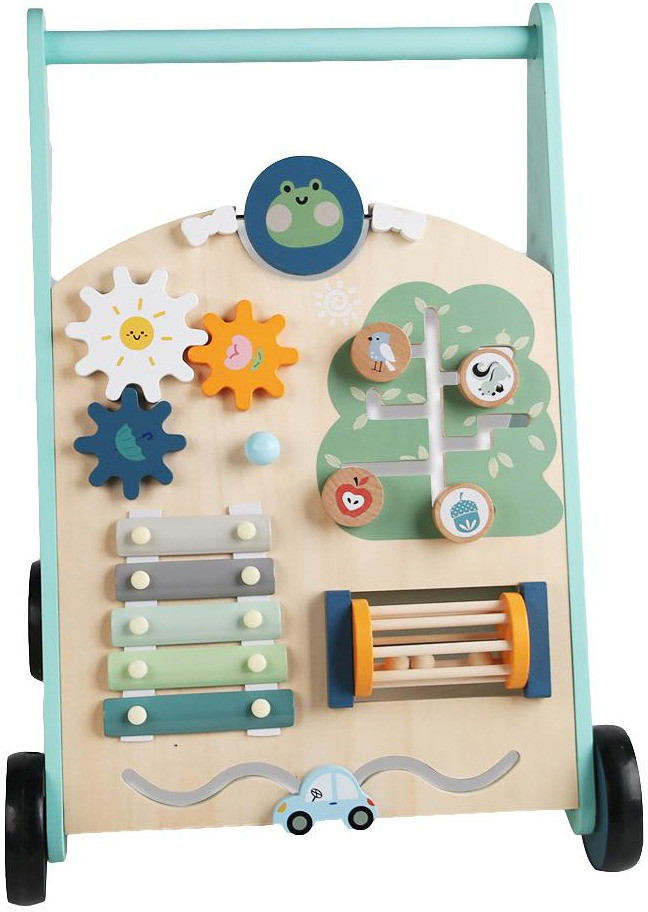 Eco Toys Stonegreen Houten Baby Walker Loopwagen