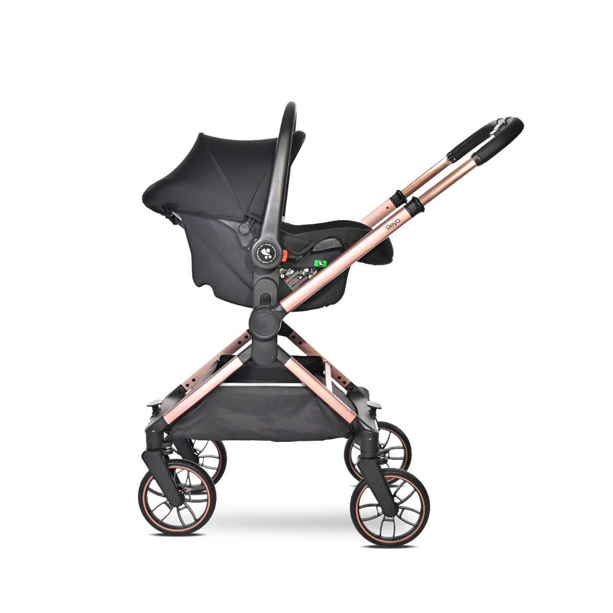 Lorelli Reya Black 3-in-1 Kinderwagen incl. Autostoel