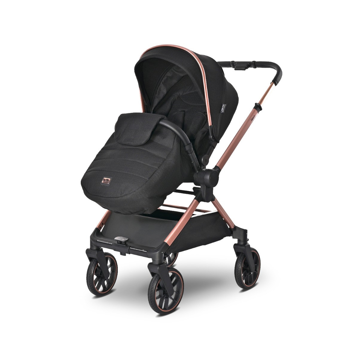 Lorelli Reya Black 3-in-1 Kinderwagen incl. Autostoel
