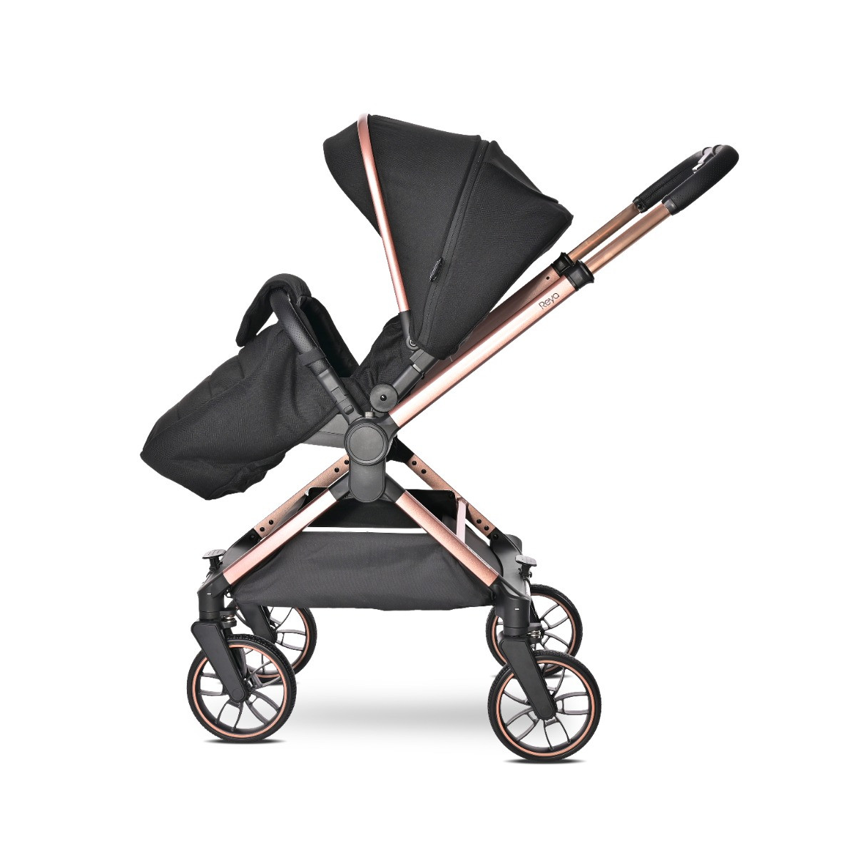 Lorelli Reya Black 3-in-1 Kinderwagen incl. Autostoel