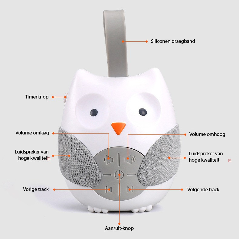 Eco Toys Uil Muziekdoosje