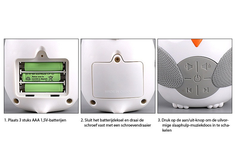 Eco Toys Uil Muziekdoosje