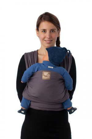 Babylonia Tricot-Slen Cool Navy Blauw Draagdoek