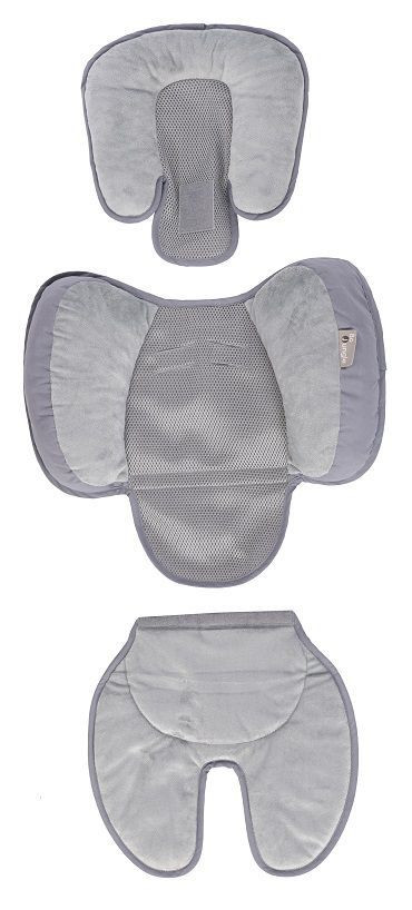 Bo Jungle B-Snooze Grey-Black 3 in 1 Universeel Kussen