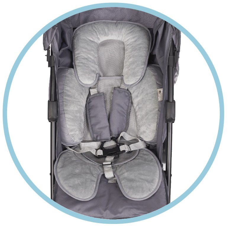 Bo Jungle B-Snooze Grey-Black 3 in 1 Universeel Kussen