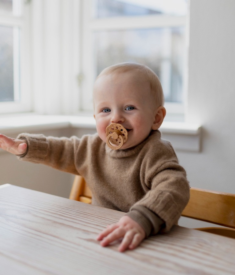 Bibs Boheme Ivory/Blossom 6-18 mnd 2 Stuks Fopspeen