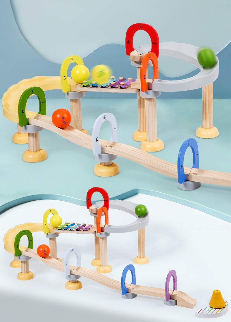 Eco Toys Houten XL Knikkerbaan