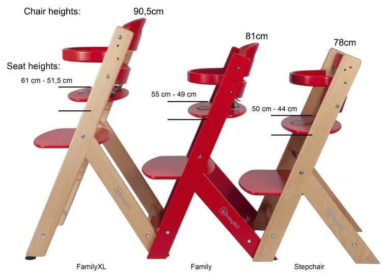 Babygo Family XL Naturel Meegroei Kinderstoel