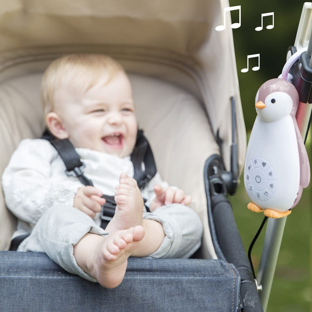 Zazu Zoe de Pinguin Grijs 3 in 1 Muziekdoosje