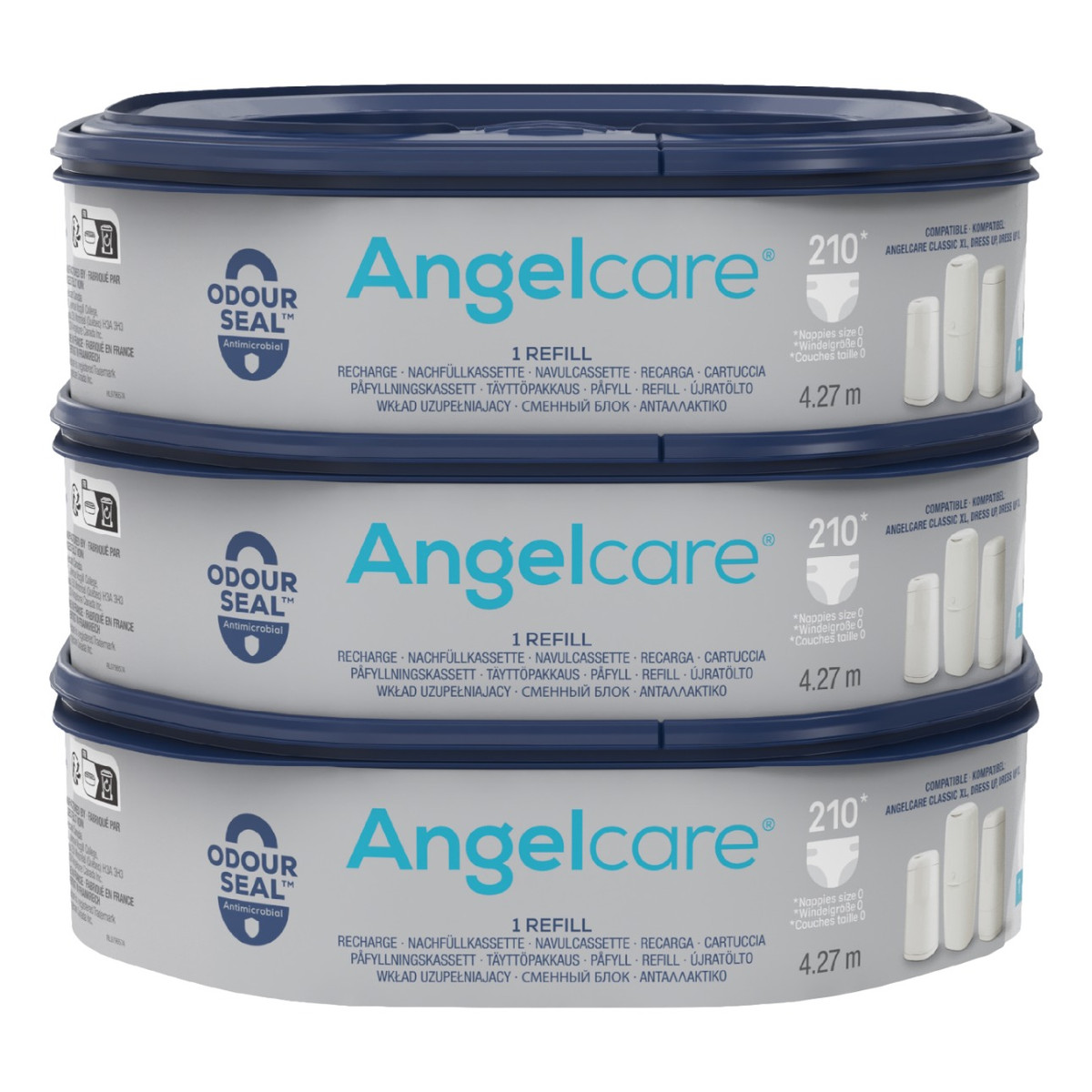 Angelcare Navulcassettes 3-pack voor Dress Up en Classic XL