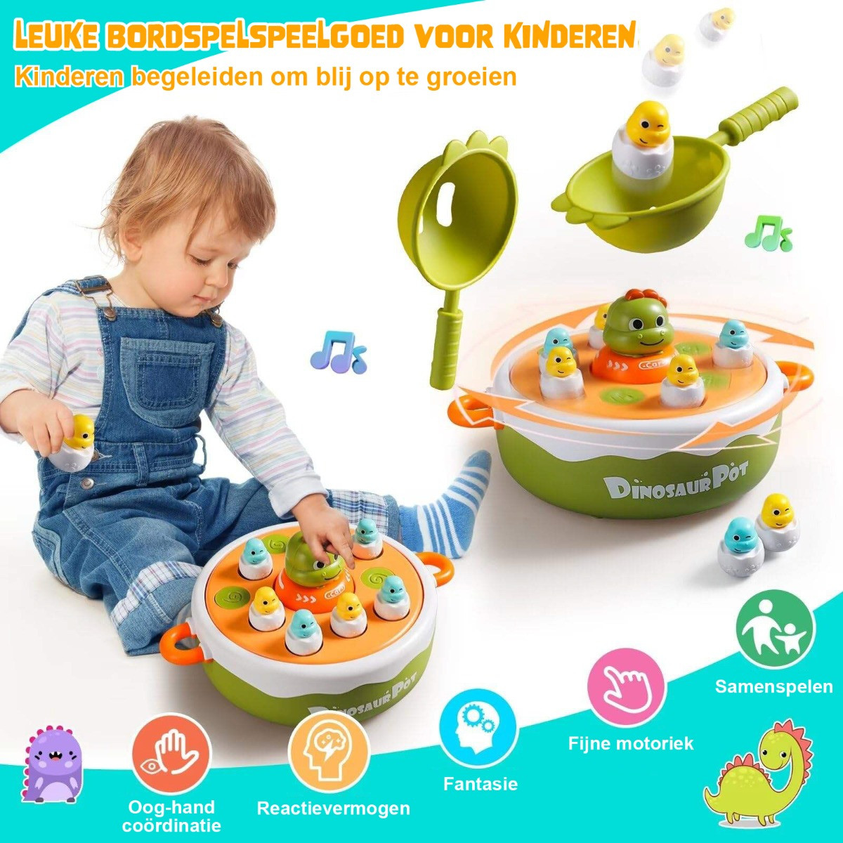 Eco Toys 5-in-1 Dinosaurus Spel Met Geluid