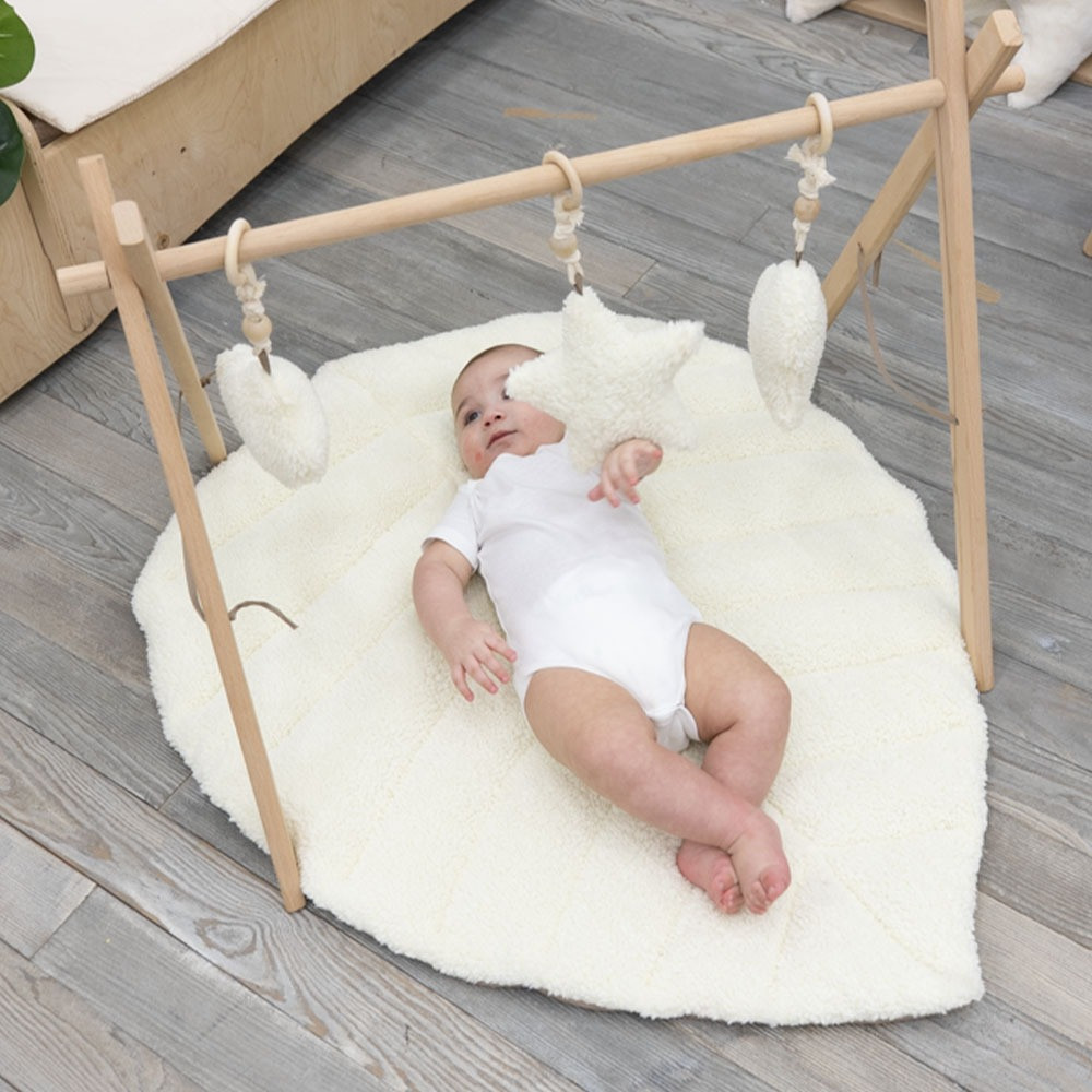 Mordesign Morteddy Leaf White / Cappuccino Speelmat