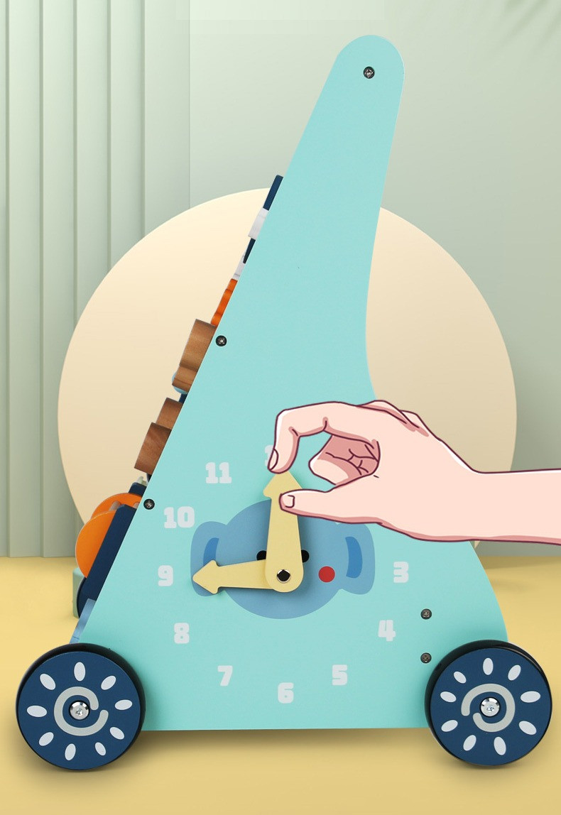 Eco Toys Stonegreen Houten Baby Walker Loopwagen