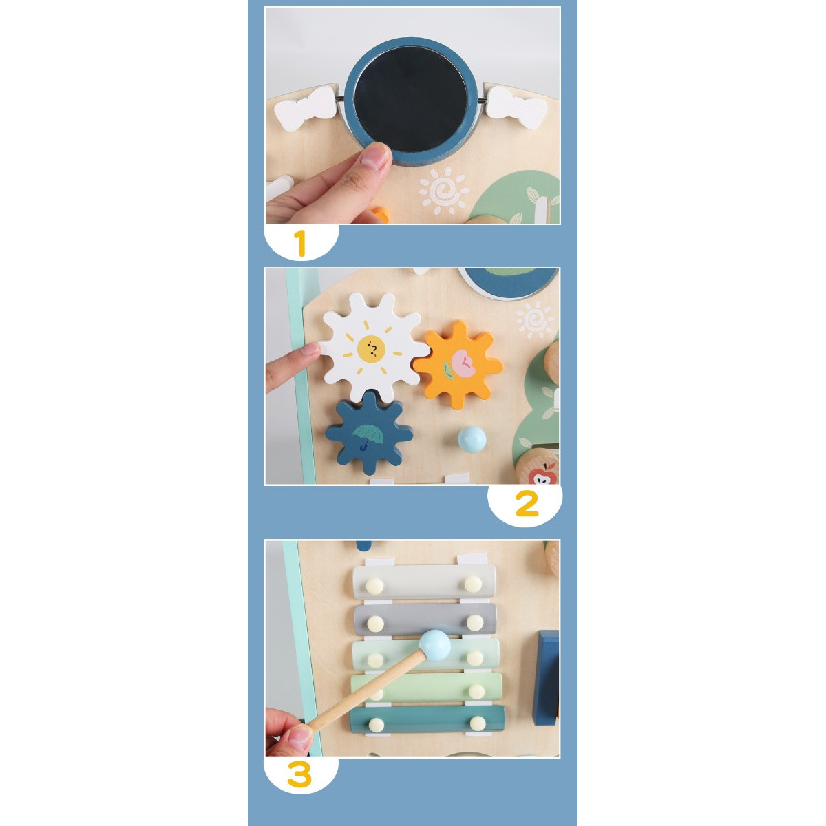 Eco Toys Stonegreen Houten Baby Walker Loopwagen