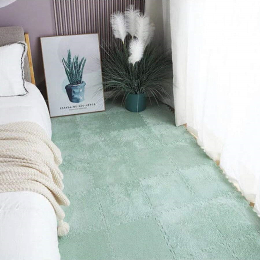 Eco Toys Stonegreen Pluche Schuimrubber Speelmat