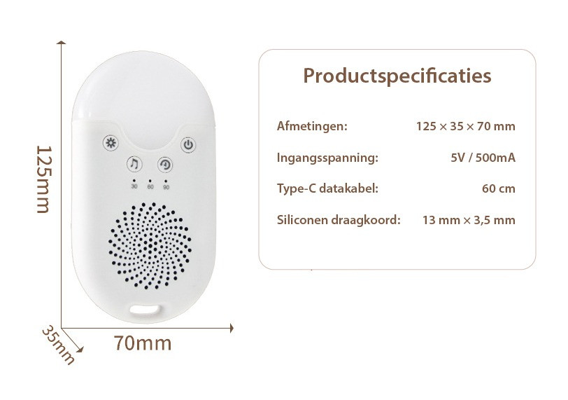 Eco Toys White Noise Muziekdoosje
