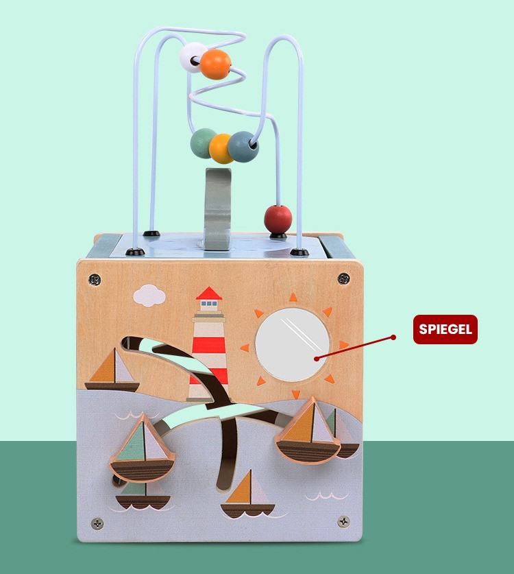 Eco Toys Oceaan Houten Activiteitenkubus