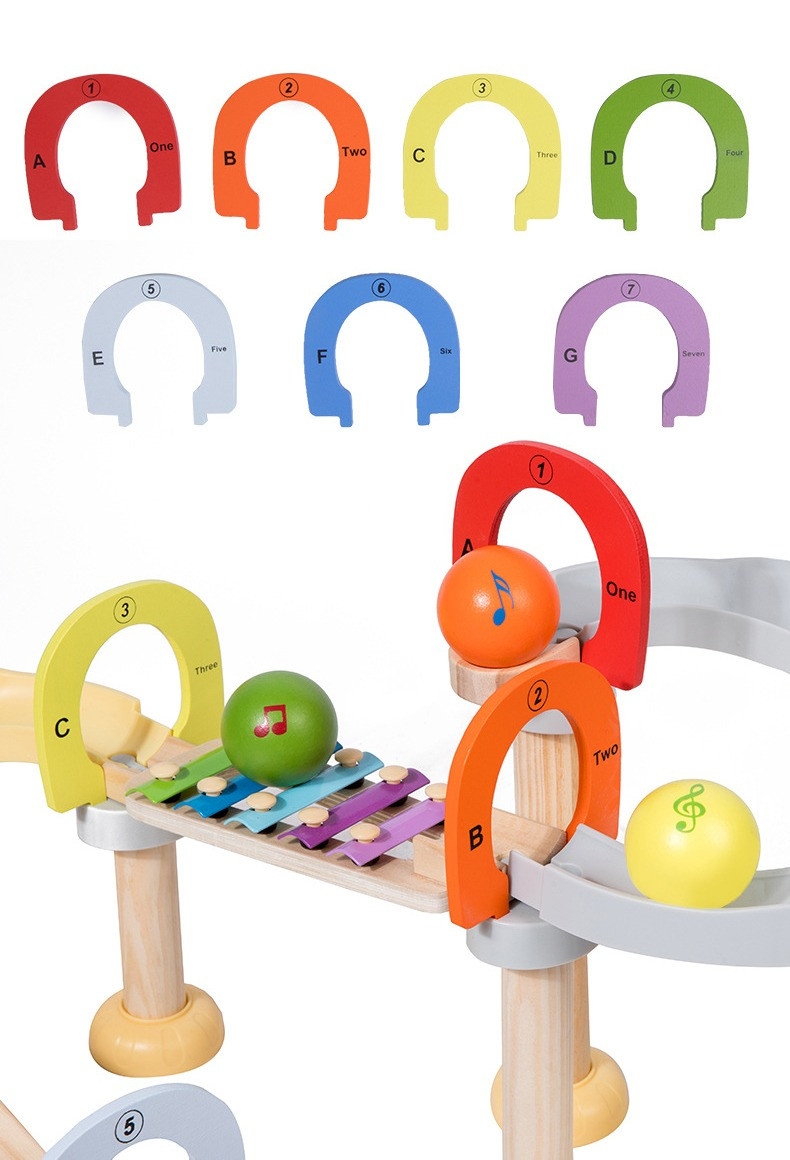 Eco Toys Houten XL Knikkerbaan