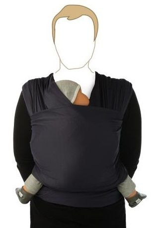 Babylonia Tricot-Slen Cool Navy Blauw Draagdoek