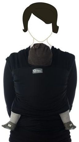 Babylonia Tricot-Slen Organic Black Draagdoek