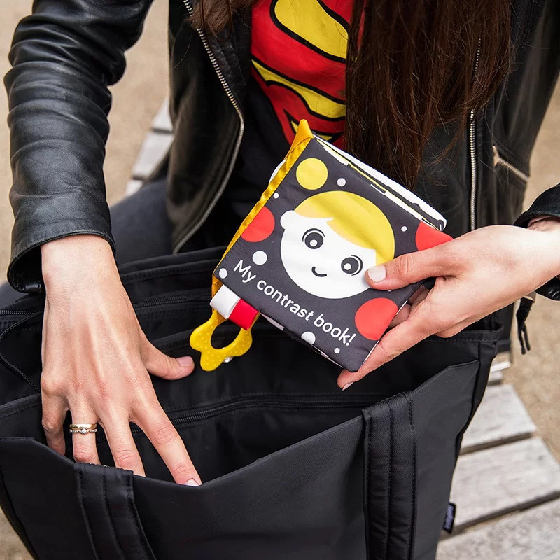 Baby Ono My Contrast Book Zacht Buggyboekje