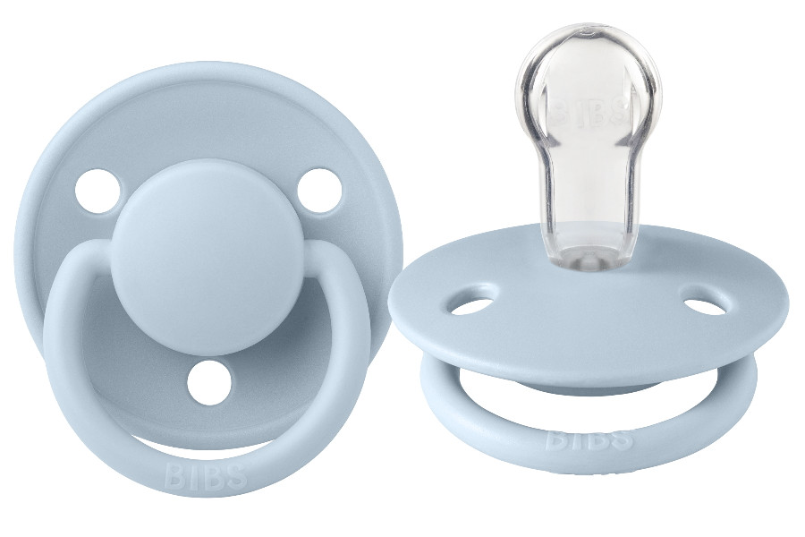 Bibs De Lux Baby Blue Silicone Fopspeen