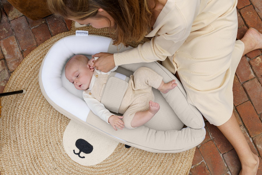 Doomoo Cocoon Tetra Jersey Sand Babynest
