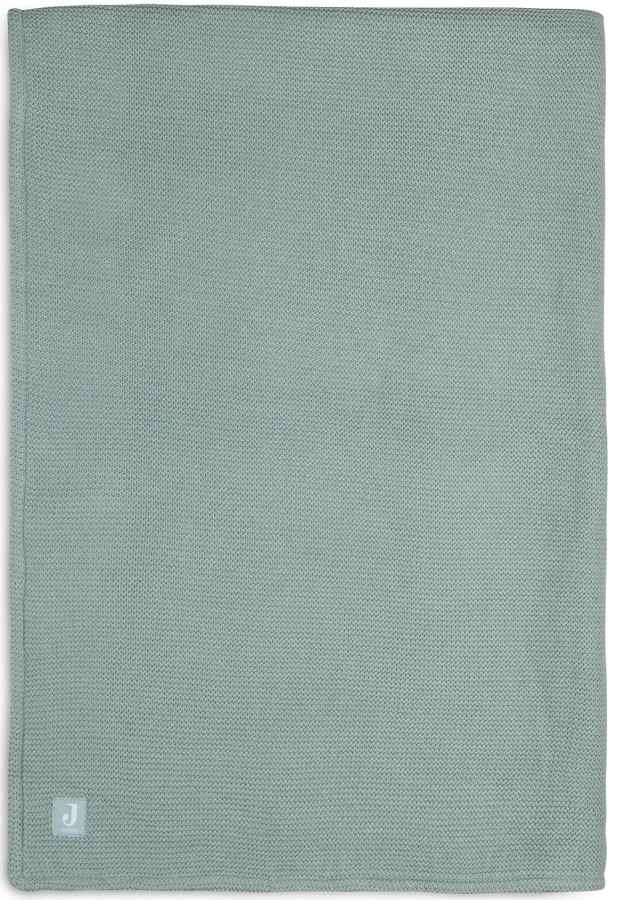 Jollein Basic Knit Forest Green / Fleece 100 x 150 cm Ledikantdeken