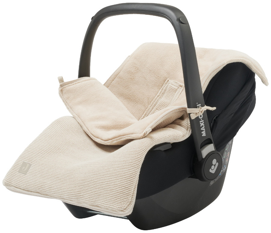Jollein Basic Knit Nougat 3/5 punts 0-9 Maanden Autostoel Voetenzak