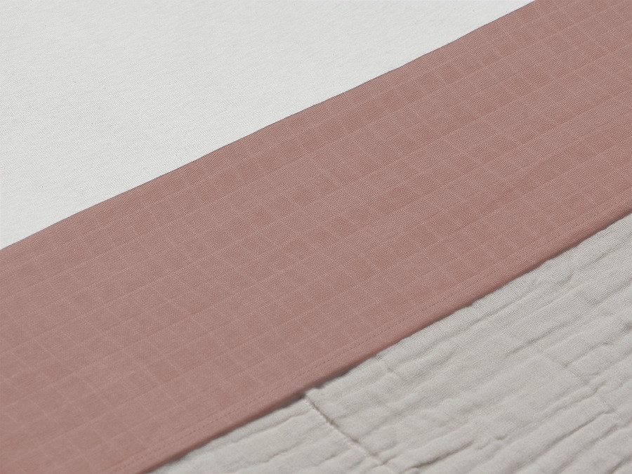 Jollein Wrinkled Cotton Rosewood 75 x 100 cm Wieglaken
