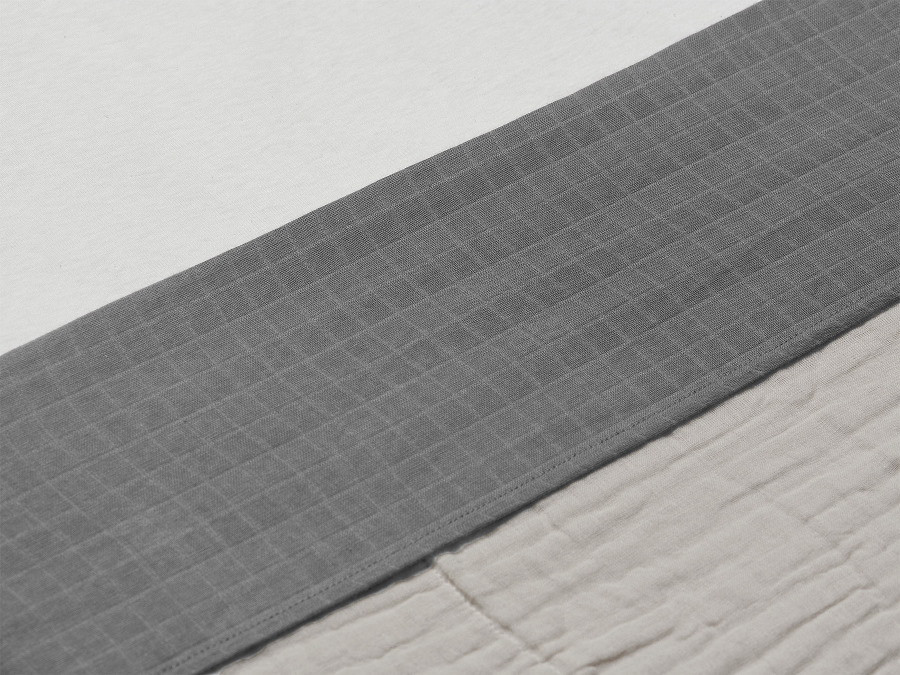 Jollein Wrinkled Cotton Storm Grey 75 x 100 cm Wieglaken