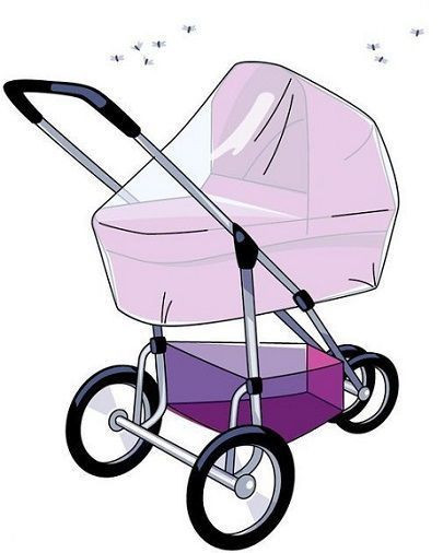 Babsana Luxe Wit Klamboe Voor Kinderwagen