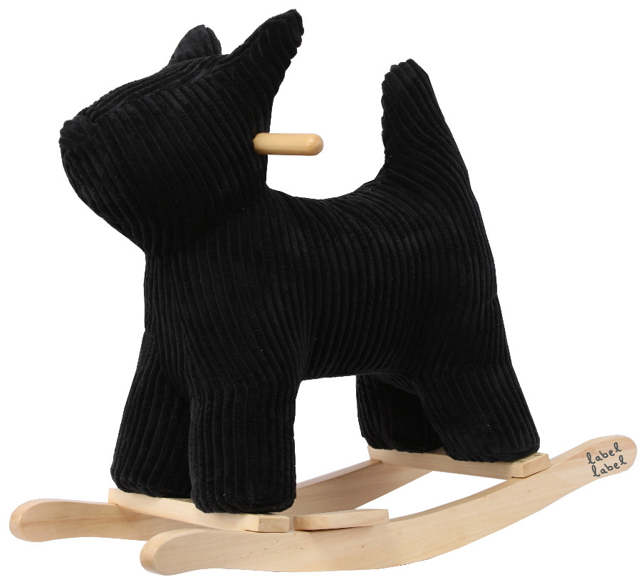 Label Label Hond Zwart Hobbeldier