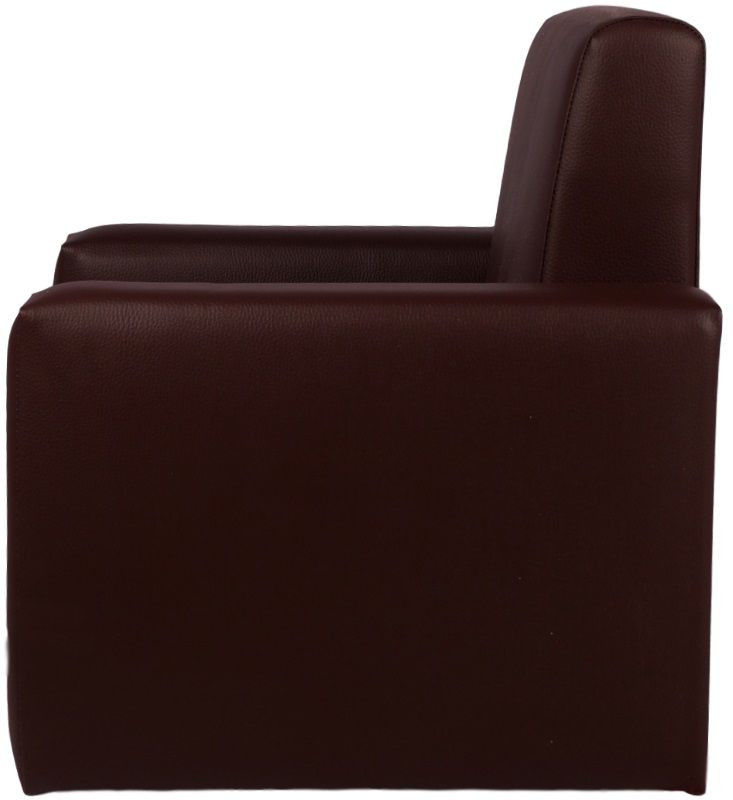 MamaLoes Jamie Zwart Leren Kinderfauteuil