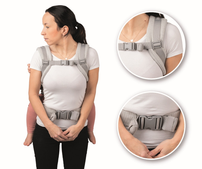 Momi Collet Grey Ergonomische Draagzak