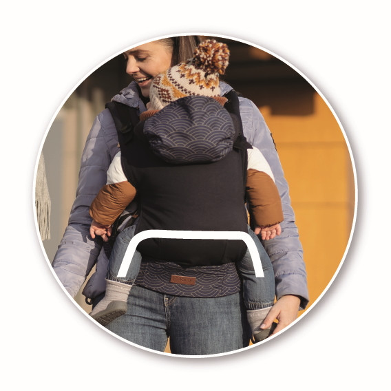 Momi Collet Navy Blue Ergonomische Draagzak