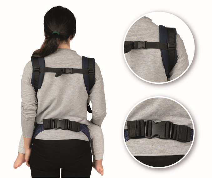 Momi Collet Navy Blue Ergonomische Draagzak