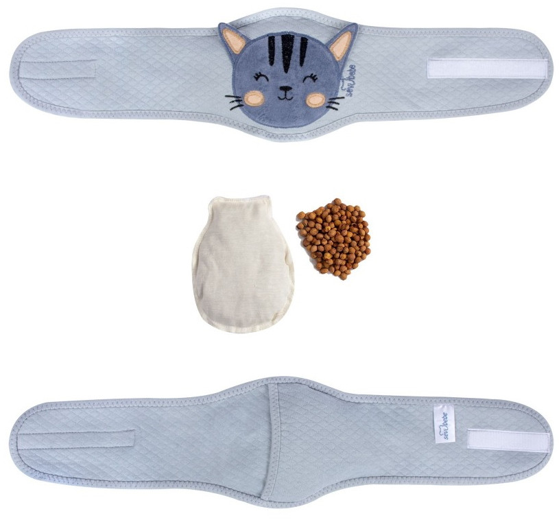 Sevibaby Anti-Colic Grijs Kat Warmte Riem
