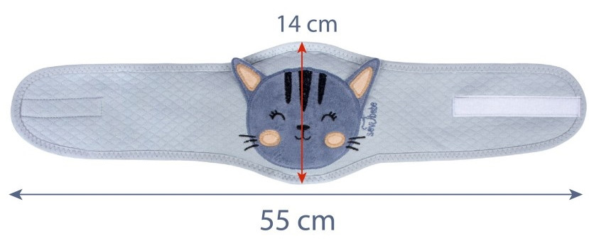 Sevibaby Anti-Colic Grijs Kat Warmte Riem