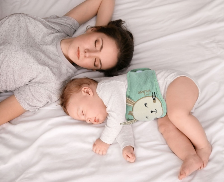 Sevibaby Anti-Colic Groen Konijn Warmte Riem