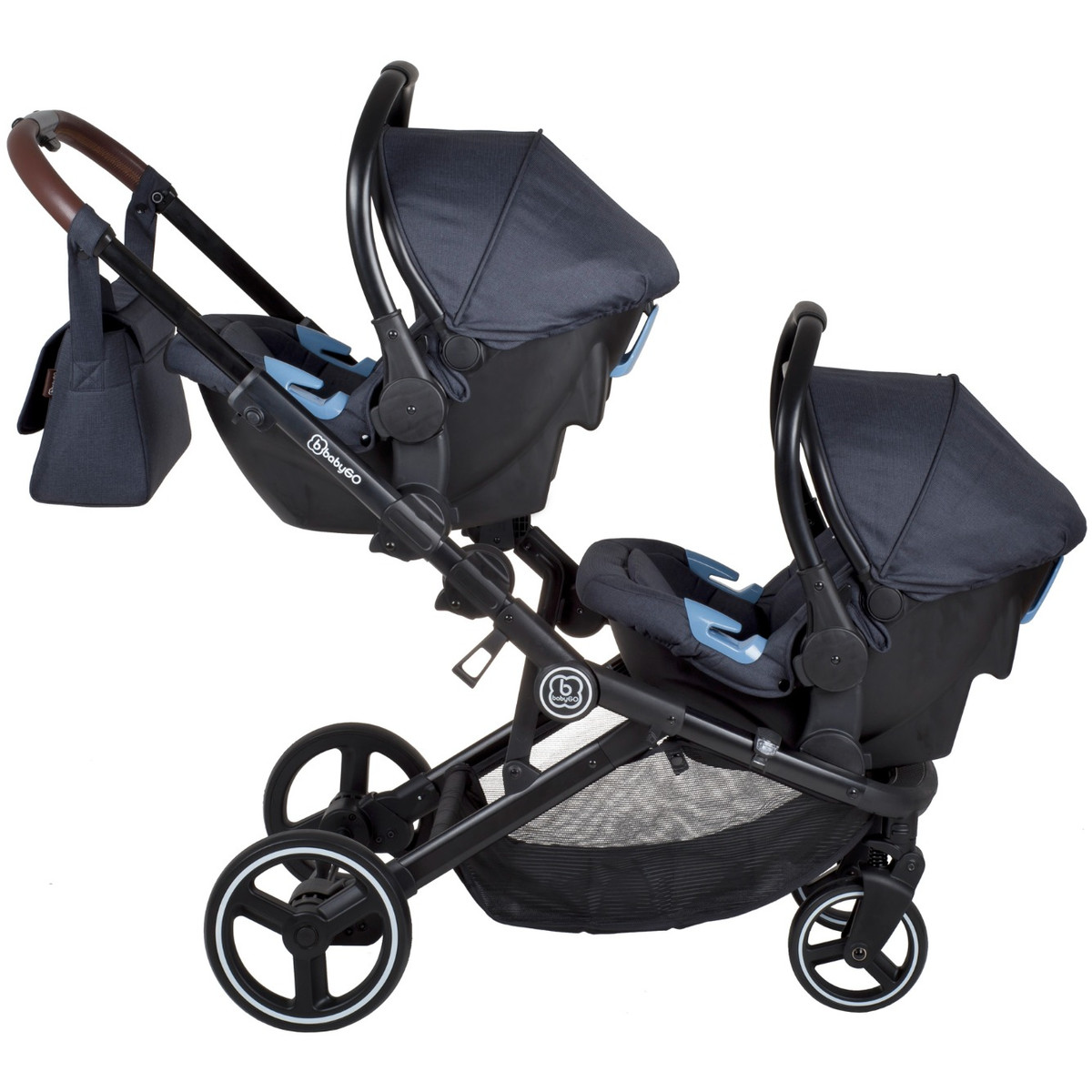 Babygo iTravel XP Grey 40-87 cm i-Size Autostoel voor Twinner Duowagen