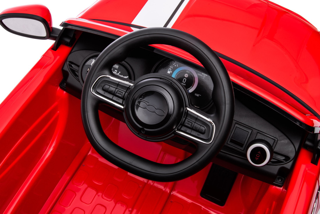 Eco Toys Wit Elektrische Fiat 500 Kinderauto