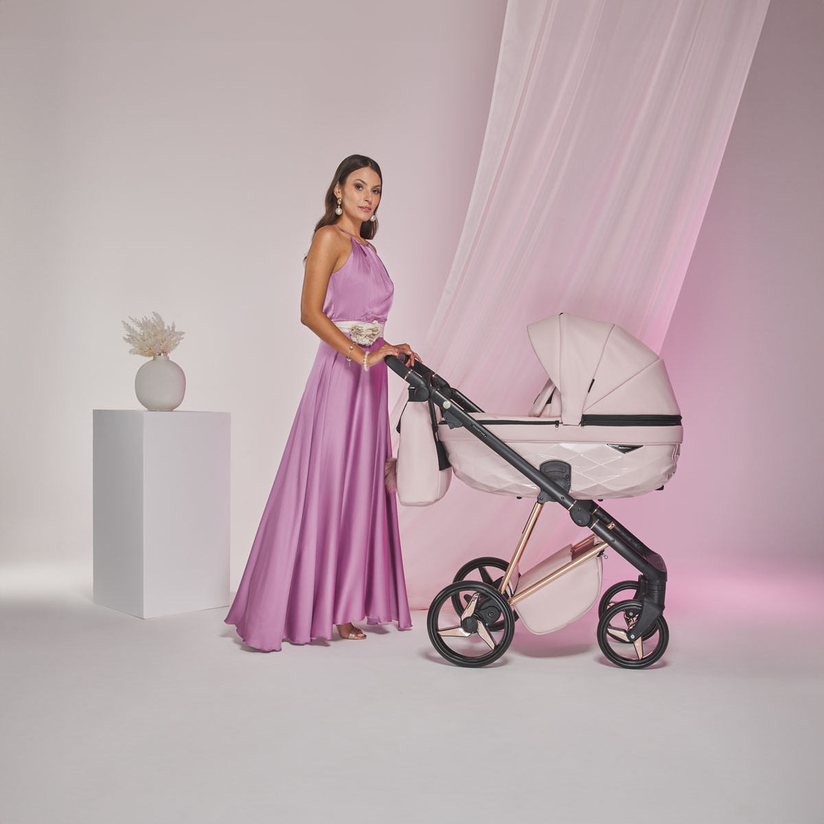 Adamex Quantum Star Pink 2-in-1 Kinderwagen