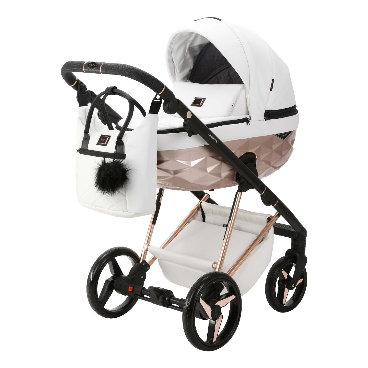 Adamex Quantum Star White/Bronze 2-in-1 Kinderwagen