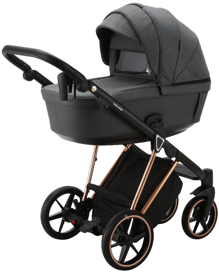 Adamex Belissa Special Edition Grey/Rose 2-in-1 Kinderwagen