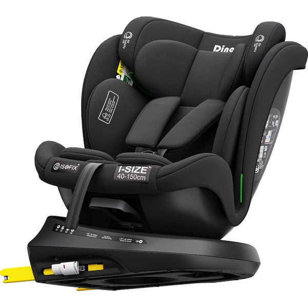 Ding Aiden Black 40-150 cm 360° i-Size Autostoel - Set van 2