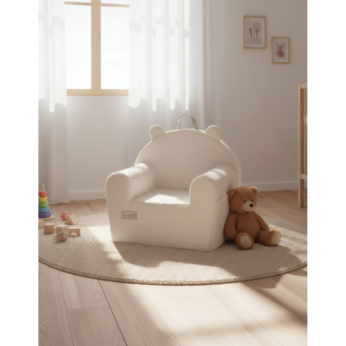 Albero Mio Teddy Boucle Caramel Kinderfauteuil